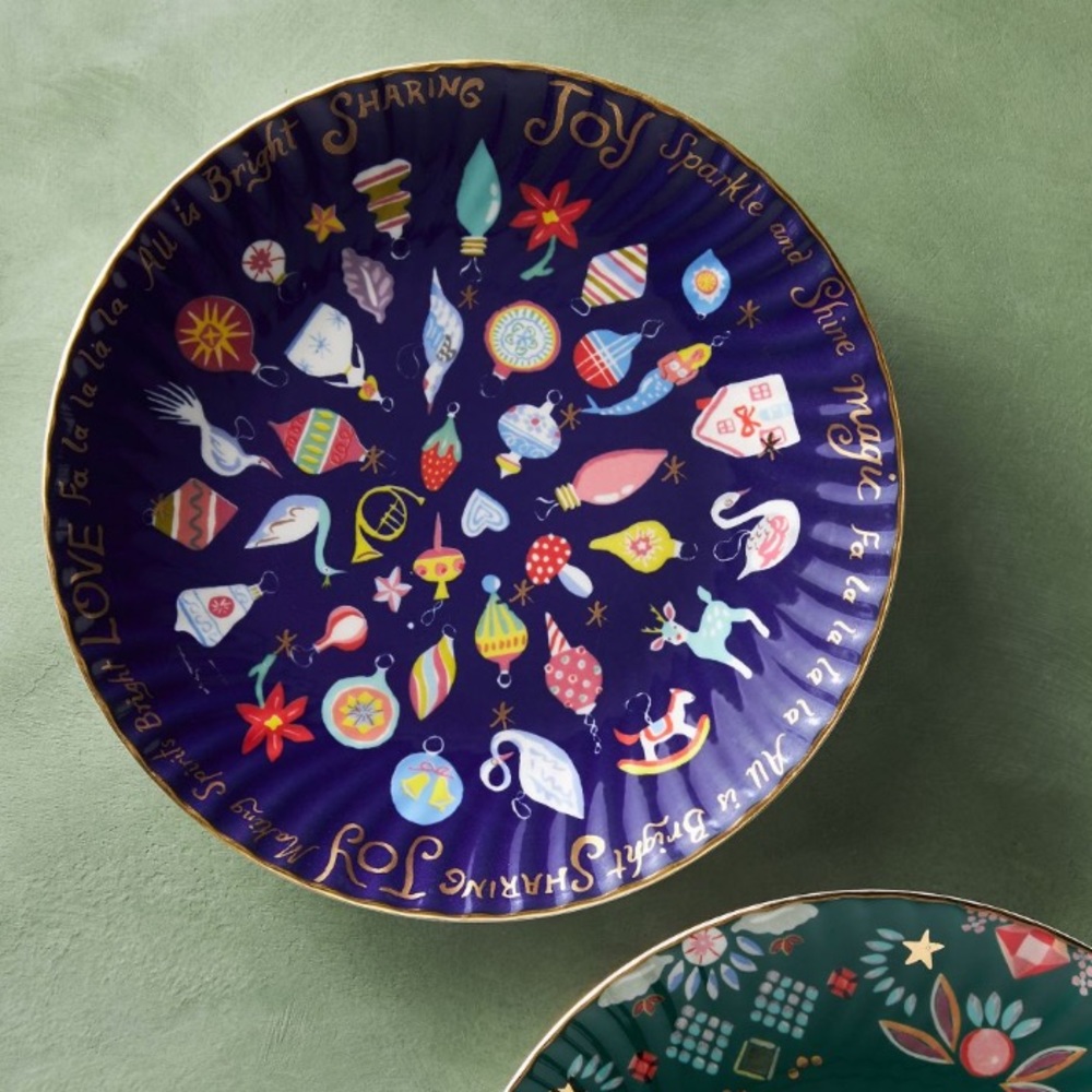 Danelle kroll x Anthropologie 🫶 Joy to the‎ world plate